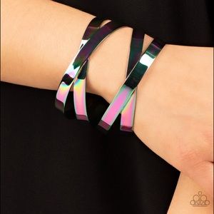 INDUSTRIAL IMAGINATION - MULTI/OIL SPILL CUFF BRACELET